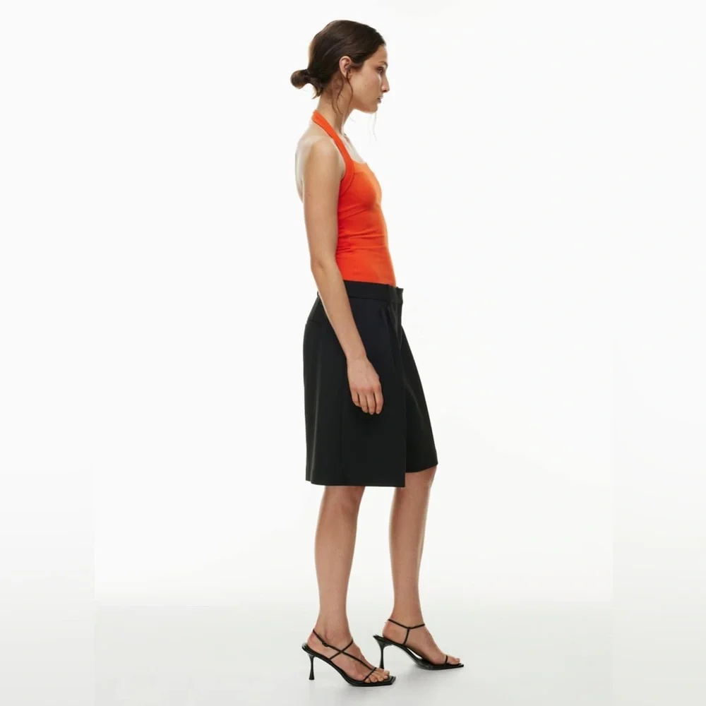 Aritzia Babaton Contour Harmonize Halter Top - Orange Square Neck - Picture 14 of 14